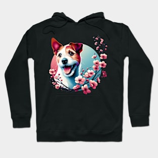 Russell Terrier, Spring's Cherry Blossoms Delight Hoodie